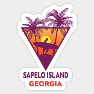 Sapelo Island Beach Georgia Sticker